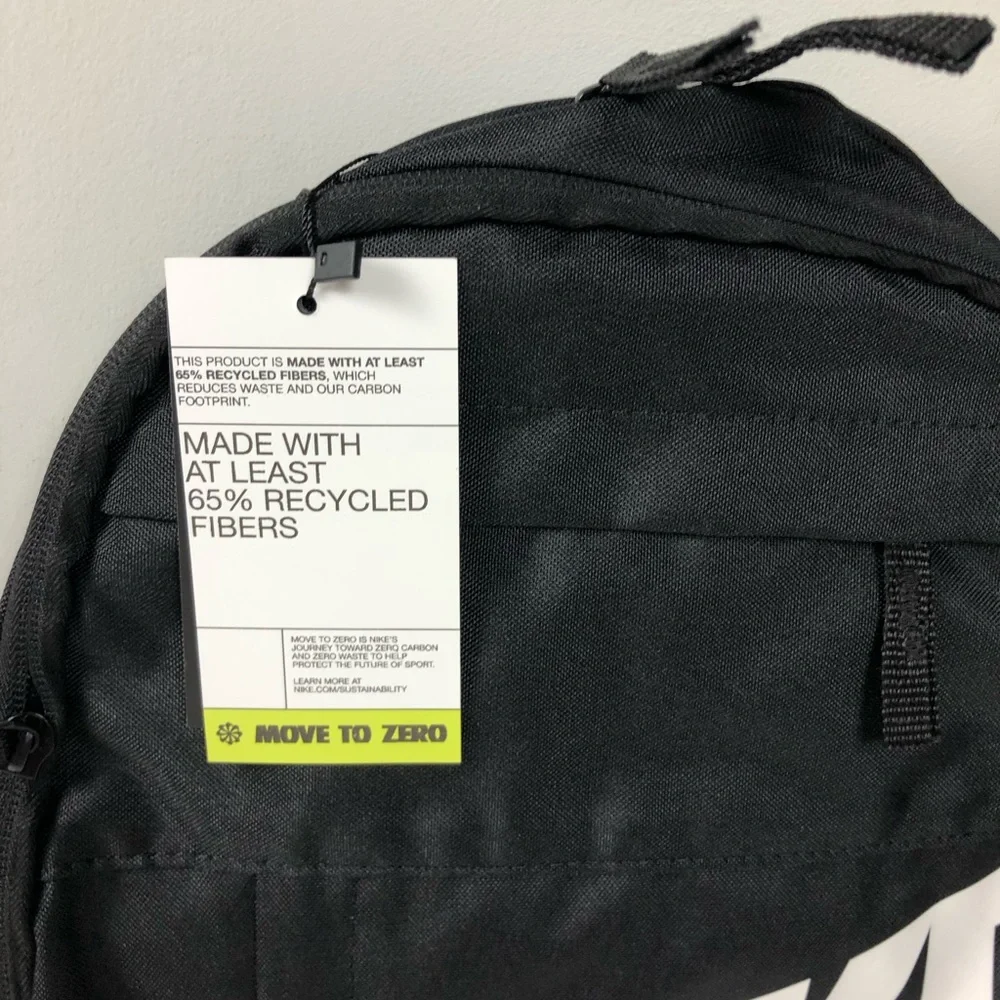 Nike Backpack Elemental 2.0  Bag Black NWT Recycled Materials - Picture 3 of 8